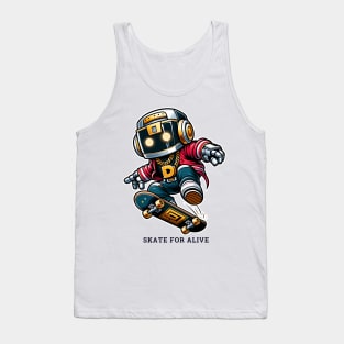 Hip-Hop Ollie Bot - Street Style Skate Series Tank Top